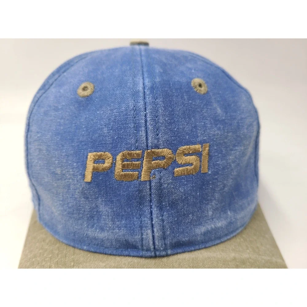 Vintage Pepsi Snapback Hat Cap‎ Cola Soda Casual Men Women Blue Beige Green Brim - Picture 4 of 15